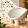 Verqelio™ Elevated Ceramic Pet Bowl – Modern Matte Finish