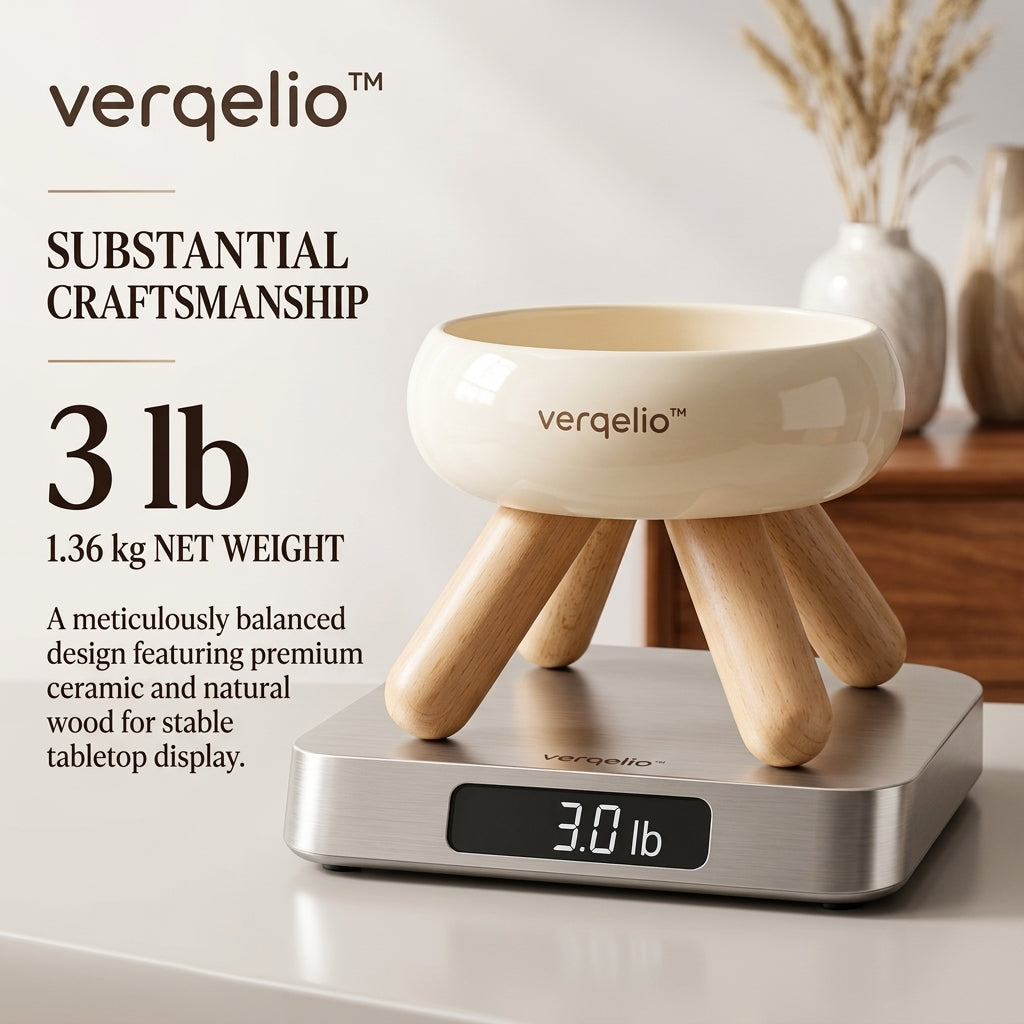 Verqelio™ Elevated Ceramic Pet Bowl