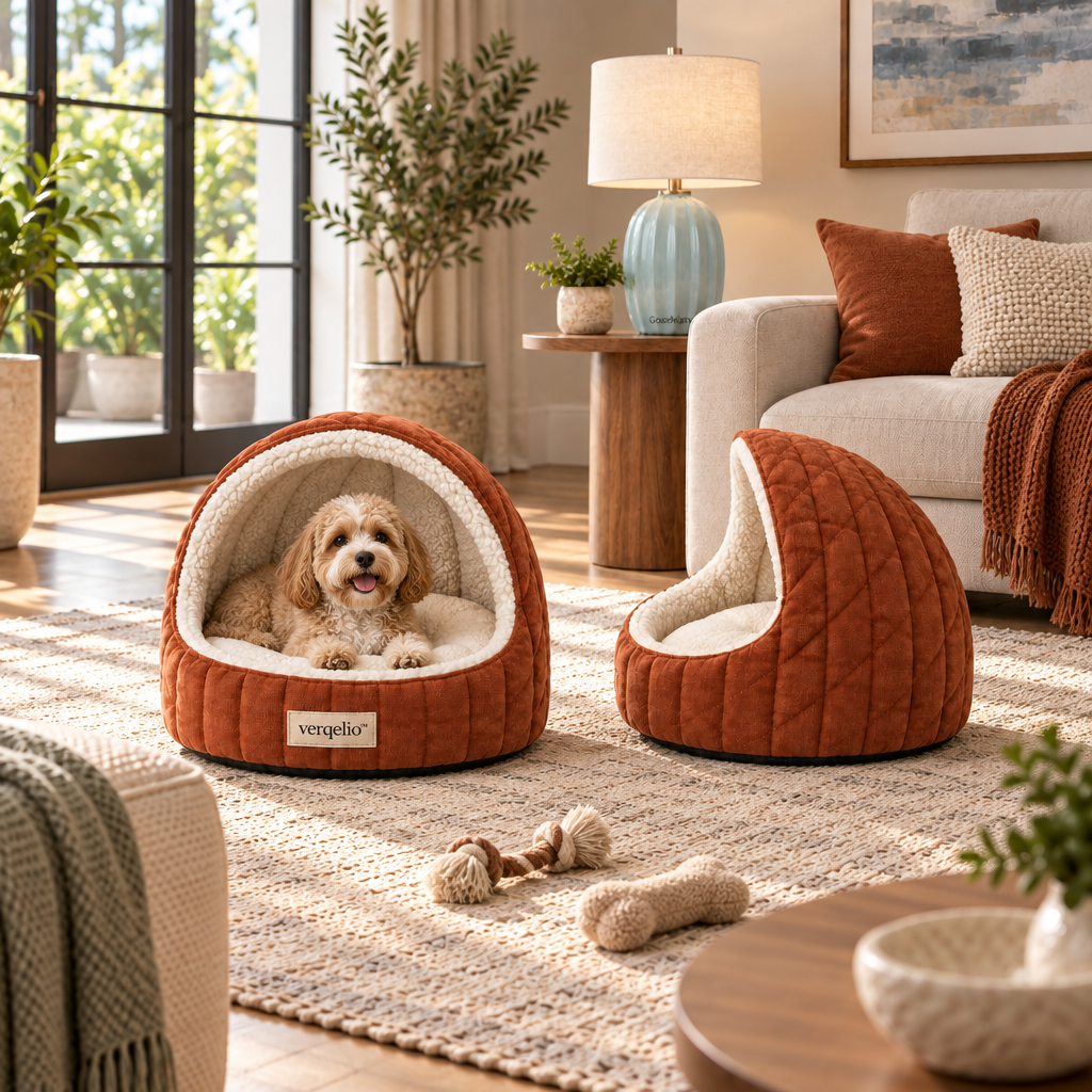 Verqelio™ Cozy Haven Pet Bed — Soft Comfort for Dogs & Cats