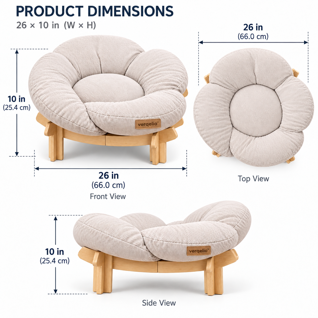 Verqelio™ Cozy Haven Pet Bed — Soft Comfort for Dogs & Cats