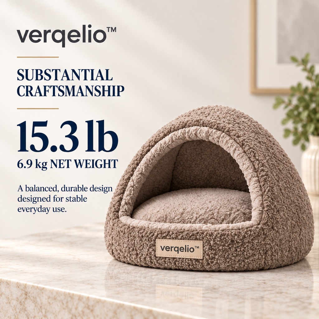 Verqelio™ Cozy Cave Pet Bed — Soft Comfort for Dogs & Cats