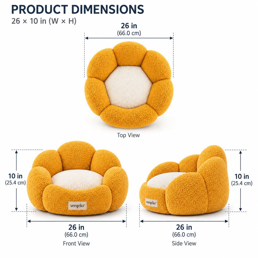 Verqelio™ Cozy Corner Pet Bed — Soft Comfort for Dogs & Cats