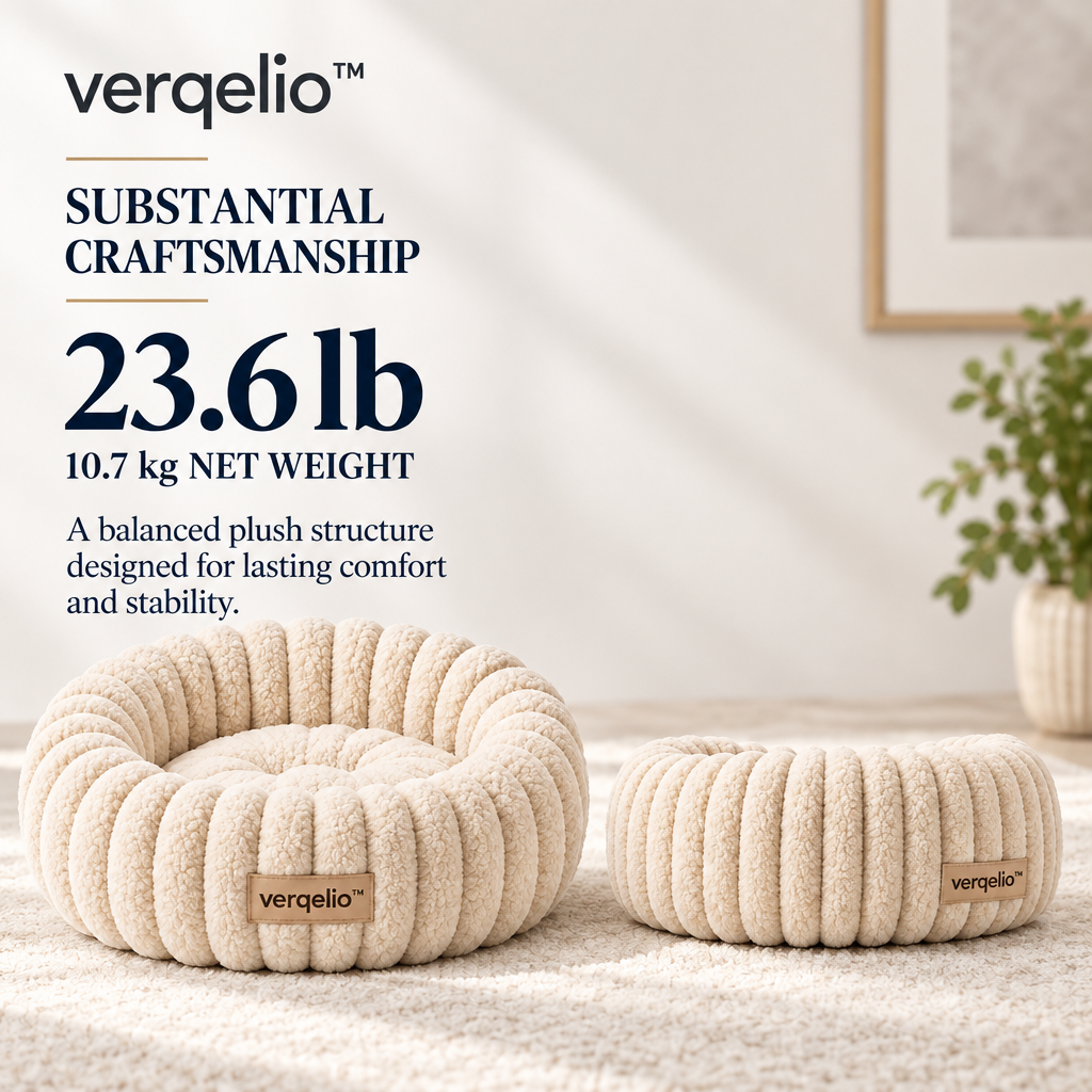 Verqelio™ Cozy Nest Pet Bed — Soft Retreat for Dogs & Cats