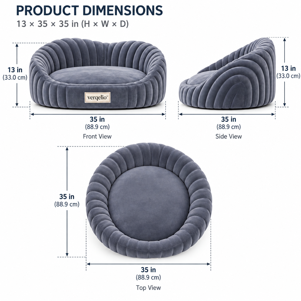 Verqelio™ Cozy Comfort Pet Bed — Soft Resting Space for Dogs & Cats