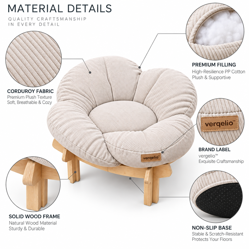 Verqelio™ Cozy Haven Pet Bed — Soft Comfort for Dogs & Cats