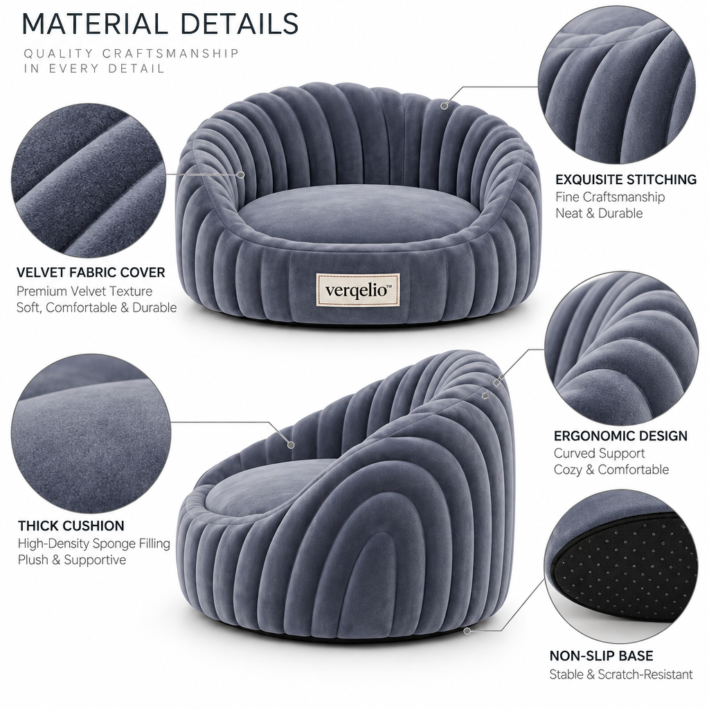 Verqelio™ Cozy Comfort Pet Bed — Soft Resting Space for Dogs & Cats