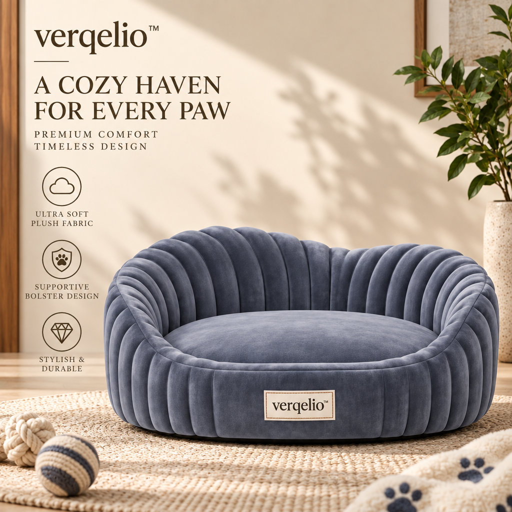Verqelio™ Cozy Comfort Pet Bed — Soft Resting Space for Dogs & Cats